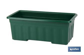 Green Window Box | Azahar Model | Polypropylene - Cofan