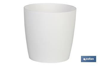 Vaso Modello Camelia | Bianco | Dimensioni: 35 x 33 cm | Venduto singolarmente - Cofan
