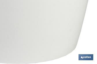 Vaso | Modello Camelia | Bianco | Realizzato in polipropilene - Cofan