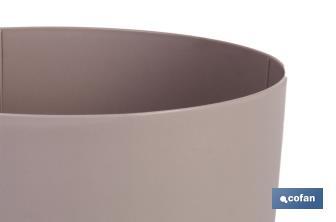Round plastic pot | Special for plants and flowers | Perfect for indoor or outdoor use - Cofan