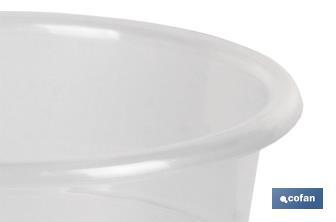 Maceta transparente modelo Orquídea  | Especial para plantas y flores | Perfecta para colocar en exterior y en interior - Cofan