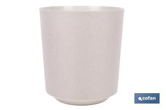 Macetas decorativas para interior | Maceteros redondos | Material: Polipropileno | Disponibles en diferentes colores y medidas - Cofan