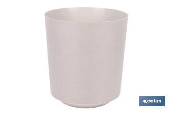 Macetas decorativas para interior | Maceteros redondos | Material: Polipropileno | Disponibles en diferentes colores y medidas - Cofan