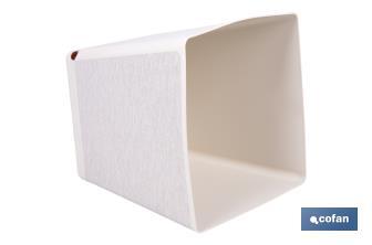 Maceteros decorativos para interior | Macetas cuadradas con plato integrado | Con señalizador de riego | Disponibles en diferentes colores y medidas - Cofan