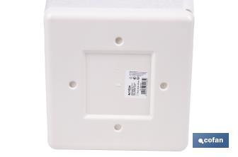 Maceteros decorativos para interior | Macetas cuadradas con plato integrado | Con señalizador de riego | Disponibles en diferentes colores y medidas - Cofan