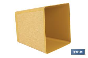 Maceteros decorativos para interior | Macetas cuadradas con plato integrado | Con señalizador de riego | Disponibles en diferentes colores y medidas - Cofan