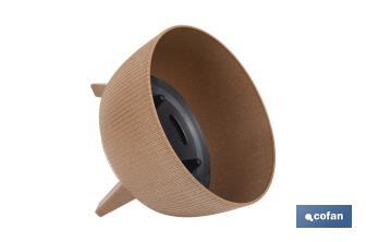 Macetas decorativas con patas desmontables | Macetas redondas con rayas | Resistentes a UV | Disponibles en varios colores y diferentes medidas - Cofan