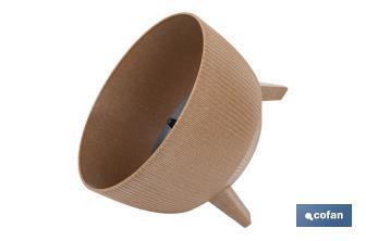 Macetas decorativas con patas desmontables | Macetas redondas con rayas | Resistentes a UV | Disponibles en varios colores y diferentes medidas - Cofan