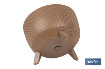 Macetas decorativas con patas desmontables | Macetas redondas con rayas | Resistentes a UV | Disponibles en varios colores y diferentes medidas - Cofan