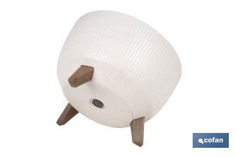Macetas decorativas con patas desmontables | Macetas redondas con rayas | Resistentes a UV | Disponibles en varios colores y diferentes medidas - Cofan