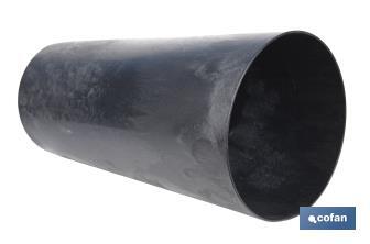 Maceteros cónicos decorativos con depósito | Color: negro | Resistentes para los UV | Material: polipropileno | Disponibles en diferentes medidas - Cofan