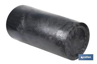 Maceteros cónicos decorativos con depósito | Color: negro | Resistentes para los UV | Material: polipropileno | Disponibles en diferentes medidas - Cofan