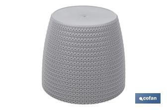 Maceteros decorativos con diseño trenzado | Resistentes a los UV | Material: polipropileno | Disponibles en diferentes medidas y colores - Cofan