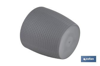 Maceteros decorativos con diseño trenzado | Resistentes a los UV | Material: polipropileno | Disponibles en diferentes medidas y colores - Cofan