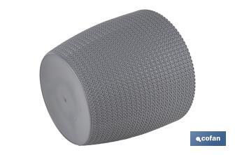 Maceteros decorativos con diseño trenzado | Resistentes a los UV | Material: polipropileno | Disponibles en diferentes medidas y colores - Cofan