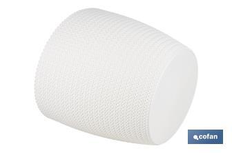 Maceteros decorativos con diseño trenzado | Resistentes a los UV | Material: polipropileno | Disponibles en diferentes medidas y colores - Cofan
