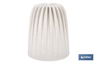 Maceteros decorativos ecológicos | Diseño con rayas en relieve | Tapón de drenaje incorporado | Disponibles en dos colores con diferentes medidas - Cofan