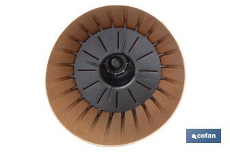 Maceteros decorativos ecológicos | Diseño con rayas en relieve | Tapón de drenaje incorporado | Disponibles en dos colores con diferentes medidas - Cofan