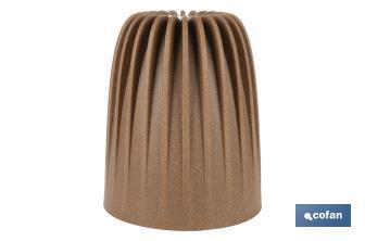 Maceteros decorativos ecológicos | Diseño con rayas en relieve | Tapón de drenaje incorporado | Disponibles en dos colores con diferentes medidas - Cofan