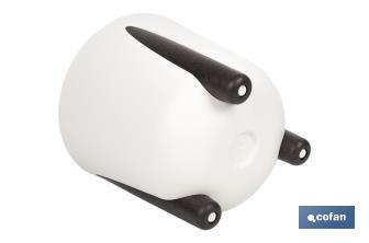 Macetas decorativas con patas | Tapón de drenaje incorporado | Disponibles en color café y crema | Diferentes medidas y capacidades - Cofan