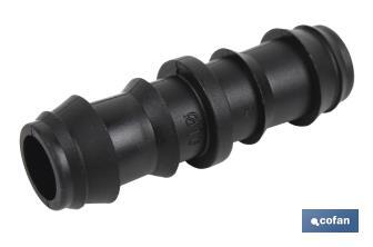 Straight hose connector for drip irrigation | Recommended use for gardening and agricultural sectors - Cofan