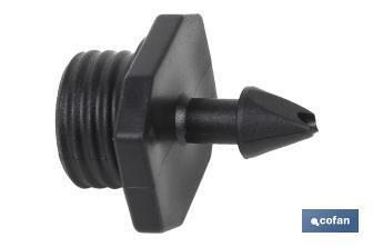 Gotero pinchable regulable para riego por goteo | Adaptables a todo tipo de cultivos, plantas y arboles - Cofan