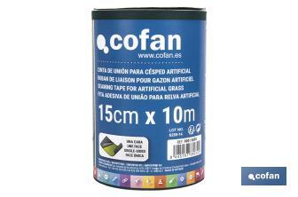 Single-sided artificial grass seaming tape | Available in two different sizes - Cofan