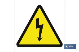 Electrical hazard. The design of the sing may vary, but in no case will its meaning be changed. - Cofan