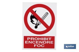 Prohibit encendre foc - Cofan