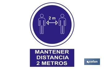 Obligatorio mantener la distancia de 2 metros - Cofan