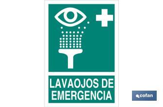 Lavaojos de Emergencia Pictograma + Texto - Cofan