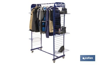 DISPLAY STAND FOR CLOTHES, FOOTWEAR AND GLOVES - Cofan