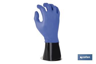 Expositor de guantes | Mano derecha expositora con base magnética | Fabricado en polipropileno de color negro - Cofan