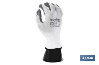 Glove display hand | Mannequin right hand with magnetic base | Black polypropylene - Cofan