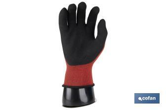 Présentoir de gants | Présentoir à main droite avec base magnétique | Fabriqué en polypropylène de couleur noire - Cofan