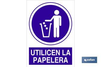 Use the paper bin - Cofan