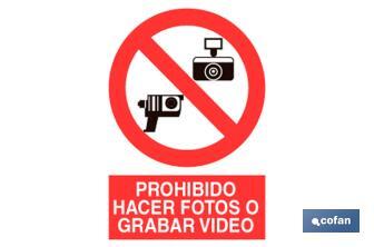 Prohibido fotos y video - Cofan