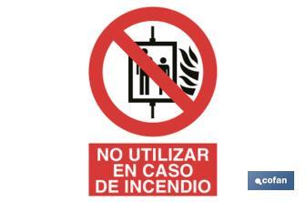 Prohibido usar en incendios - Cofan