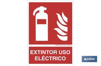 Electric use extinguisher - Cofan
