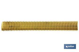Brass threaded rod - Cofan