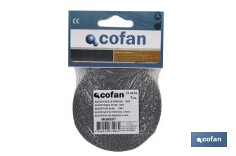 BLISTER METRE-RUBAN 14MM X 5M. (GRIS) - Cofan