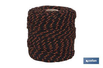 Cuerda "HIPPIE" Negro/Naranja - Cofan