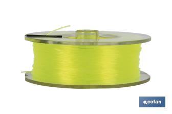 Hilo de Sedal Monofilamento de Nylon 100% Amarillo - Cofan