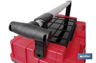 Heavy Duty tool box with two wheels | Deep bottom compartment with high storage capacity - Cofan