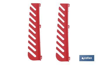 Set de 12 accesorios para panel de herramientas de plástico | Fabricado en polipropileno resistente - Cofan
