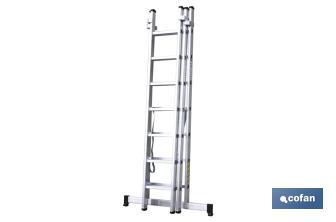 Aluminium ladder 3 steps EN 131 - Cofan