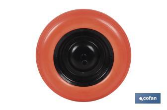 Rueda impinchable de obra | Con varillas Ø 20 mm | Para pesos de 140 kg - Cofan