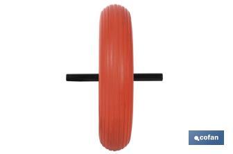Rueda impinchable de obra | Con varillas Ø 20 mm | Para pesos de 140 kg - Cofan