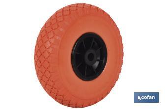 Wheel for hand trucks and sack trucks | With bearing | Manufactured with pneumatic ABS tyre - Cofan