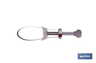 Adjustable oil filter wrench with steel band | Diameters available: Ø65 and Ø105mm  - Cofan